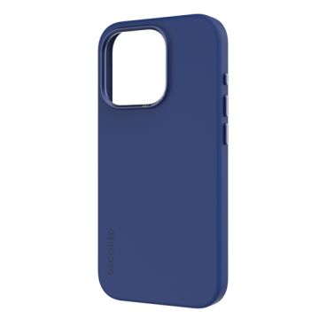 Antimicrobial Silicone Case MagSafe for iPhone 15 Pro Blue