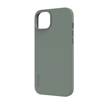Antimicrobial Silicone Case MagSafe for iPhone 15 Plus Green
