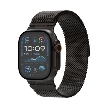 Milan Traction Loop Apple Watch Ultra Black