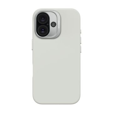 Antimicrobial Silicone MagSafe Case for iPhone 16 Stone Gray