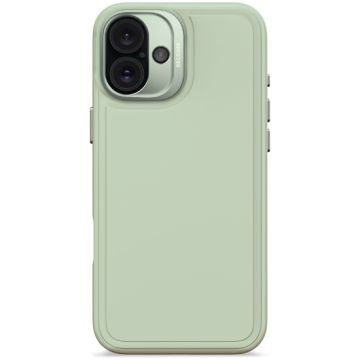 AntiMicrobial Silicone Stacks Case for iPhone 16 Plus Mint Green 