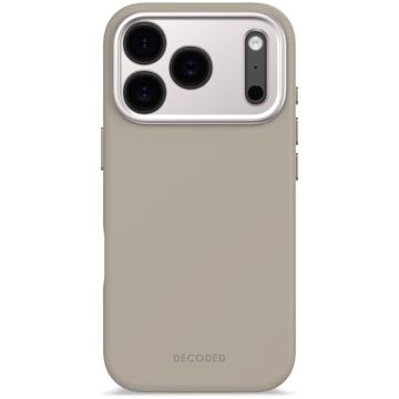 Antimicrobial Silicone MagSafe Case for iPhone 17 Pro Soft Taupe
