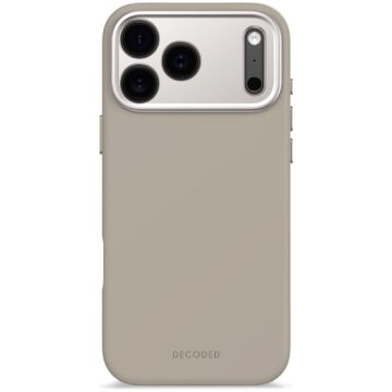 Antimicrobial Silicone MagSafe Case for iPhone 17 Pro Max Soft Taupe