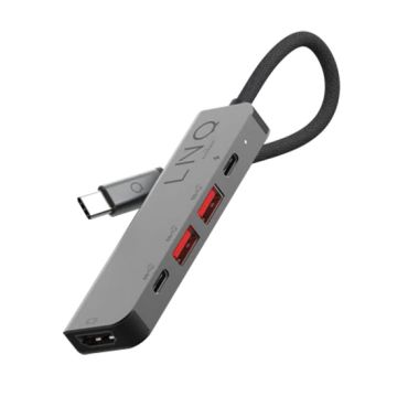 5-in-1 Pro USB-C Hub - Grey