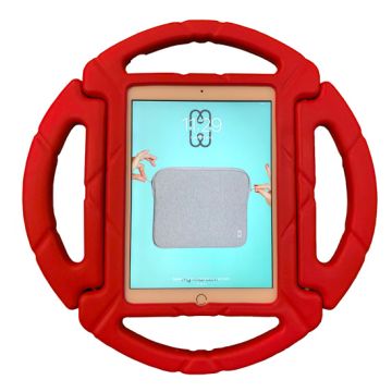 E.V.A. Kids round iPad 9.7 (2017/18 - 5th/6th gen) Red Polybag