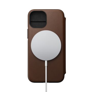 Folio Modern MagSafe iPhone 13 Mini Brown