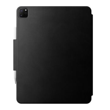 Magnetic Leather Folio Apple Pencil iPad Air 13 (2024-M2) iPad Pro 12.9 (6th/5th/4th/3rd gen) Black