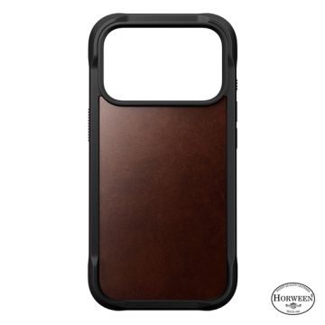 Rugged Leather Case Horween iPhone 17 Pro Rustic Brown