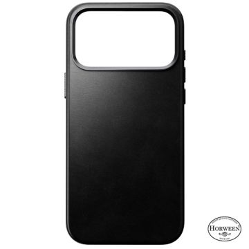 Traditional Horween Leather Case iPhone 17 Pro Max Black