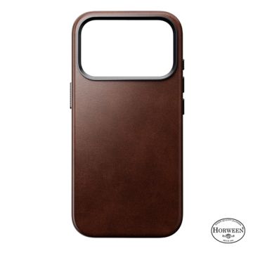 Traditional Horween Leather Case iPhone 17 Pro Brown