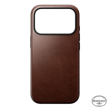 Leather Case Modern Horween iPhone 17 Pro Rustic Brown