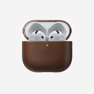 Modern Leather Case AirPods 4 Brown