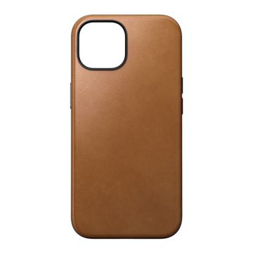 Modern Leather Case iPhone 15 English Tan