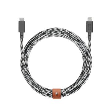 Eco Belt Cable USB-C to Lightning 3m Zebra