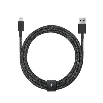 Eco Belt Cable USB-A to Lightning 3m Black