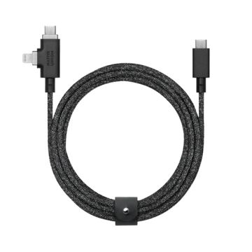 Belt Cable Duo Pro 240W (USB-C to USB-C & Lightning) Cosmos