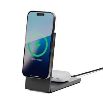 Rise 2-in-1 Qi2 Magnetic Wireless Charger Black