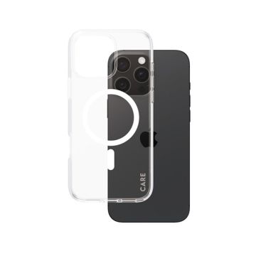 CARE™ by PanzerGlass® Urban Combat Case Transparent w. White MagSafe iPhone 16 Pro Max