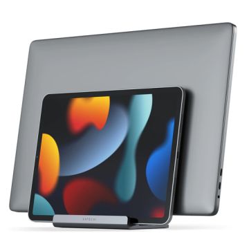 DUAL VERTICAL LAPTOP STAND SPACE GRAY