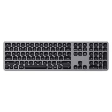 Space Gray aluminum Bluetooth QWERTY keyboard
