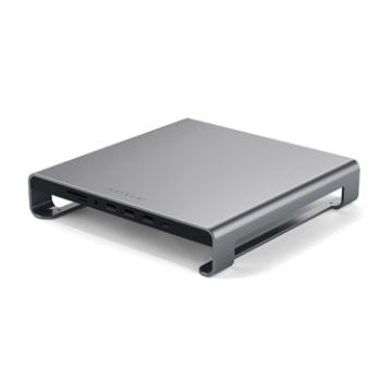 Space Gray Type-C monitor stand Hub for iMac