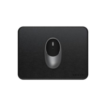 Vegan-Leather Premium Mouse Pad Black