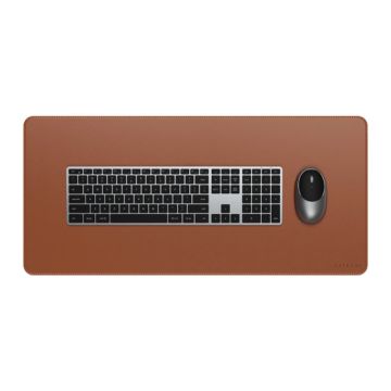 Vegan-Leather Premium Desk Mat Brown