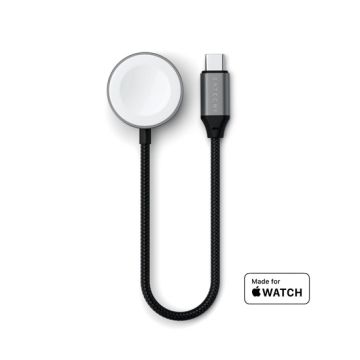 USB-C Fast Charging Cable For Apple Watch Space Gray