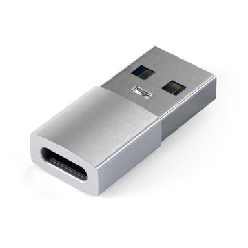 USB-A to USB-C adapter Silver