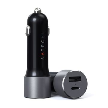 72W TYPE-C PD car charger adapter Sp.Gray
