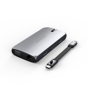 Hub USB-C Multiports On-The-Go Grey
