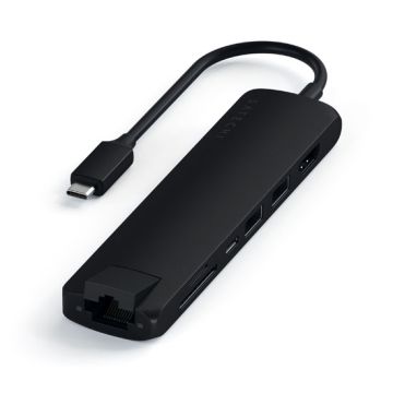 USB-C Slim with Ethernet adapter Black