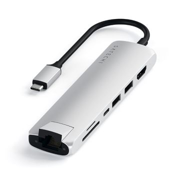 USB-C Slim with Ethernet adapter Silver