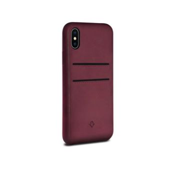 Relaxed Leather iPhone X Marsala
