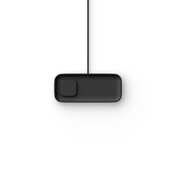 Valet Large – Qi2 Charging Station (Black Base / Black Frame)
