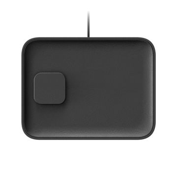 Valet Large – Qi2 Charging Station (Black Base / Black Frame)