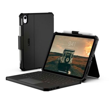 USB-C Keyboard Folio with Trackpad for iPad 11 & 10.9 (2025/2022 – 11th/10th Gen) AZERTY Black