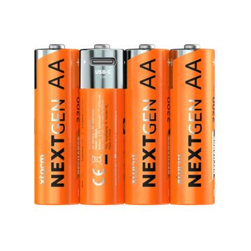 NextGen AA Batteries USB-C Rechargeable  4 Pack