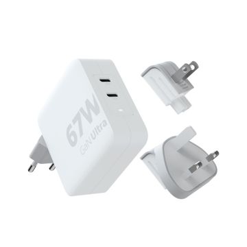 67W GaN-Ultra Travel Charger + USB-C PD Cable